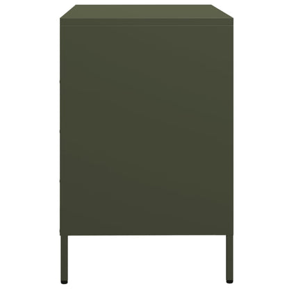 Credenza Verde Oliva 68x39x58,5 cm in Acciaio Laminato a Freddo - homemem39