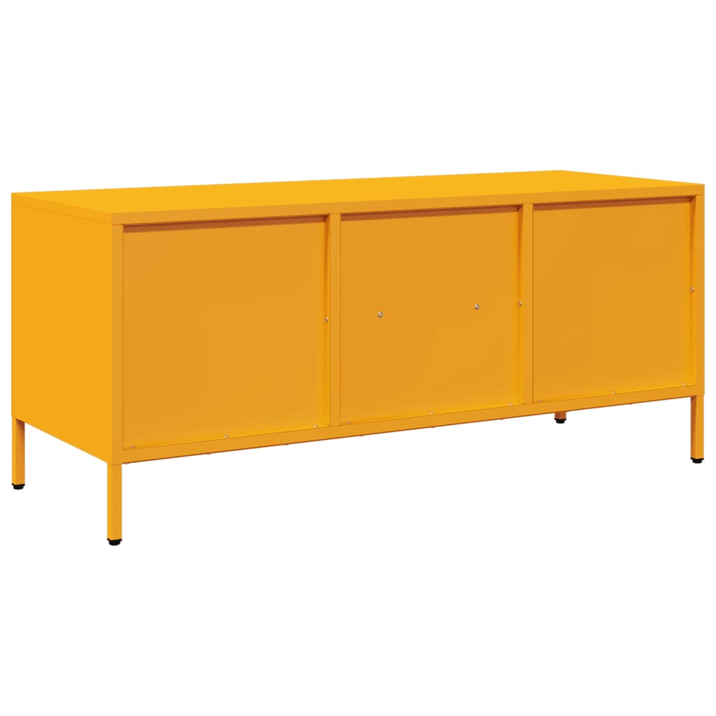 Mobile TV Giallo Senape 101,5x39x43,5 cm in Acciaio - homemem39