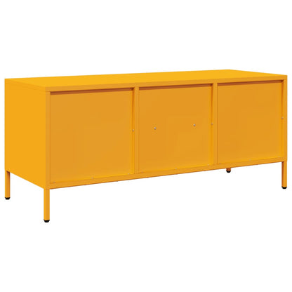 Mobile TV Giallo Senape 101,5x39x43,5 cm in Acciaio - homemem39