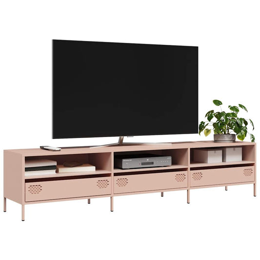 Mobile TV Rosa 202x39x43,5 cm in Acciaio Laminato a Freddo | homemem39