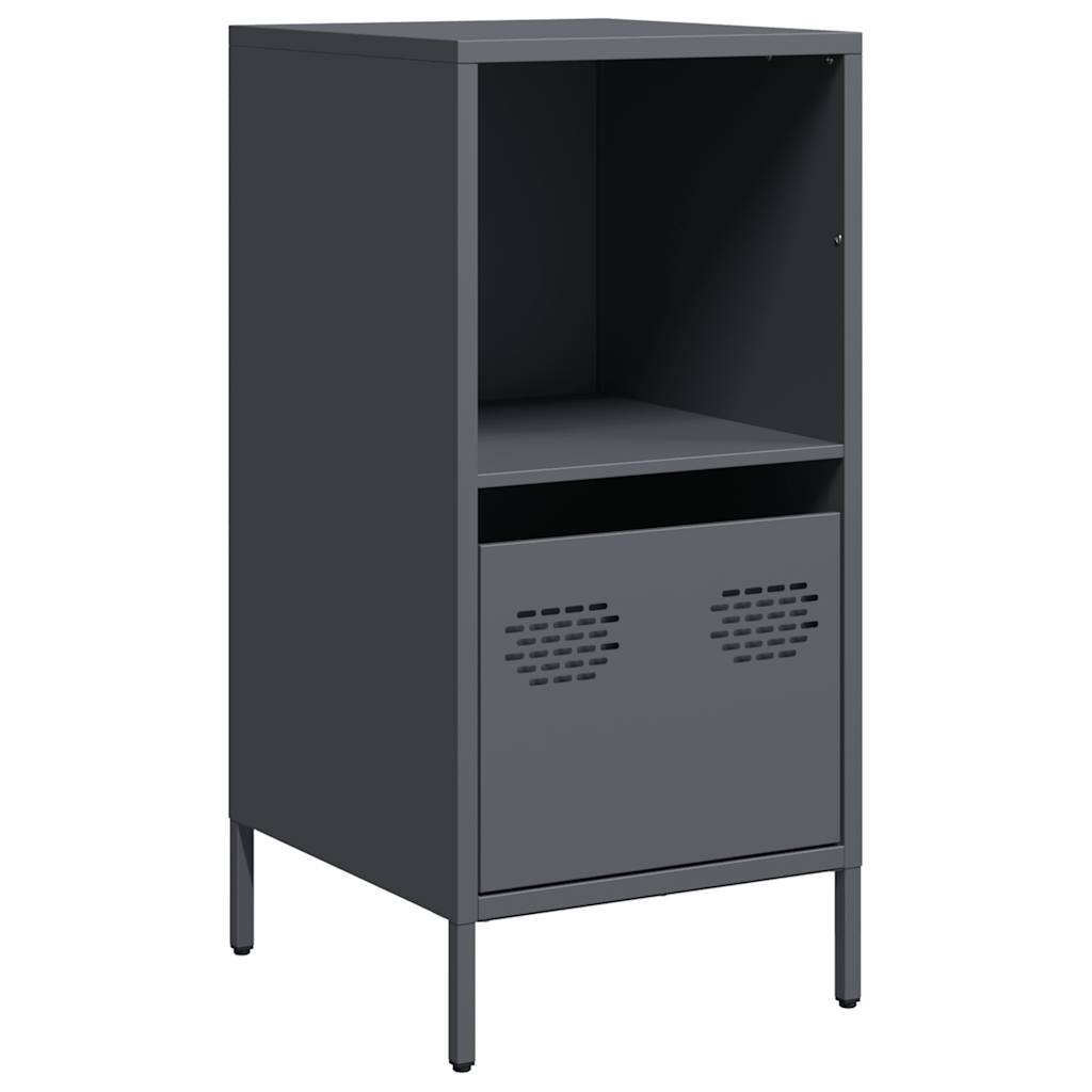 Credenza Antracite 35x39x73,5 cm in Acciaio Laminato a Freddo - homemem39