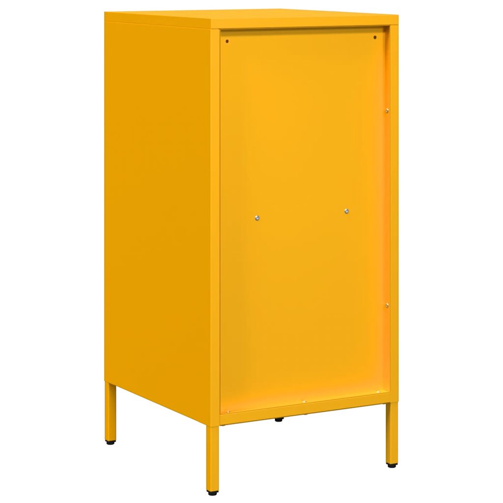 Credenza Giallo Senape 35x39x73,5 cm Acciaio Laminato a Freddo - homemem39