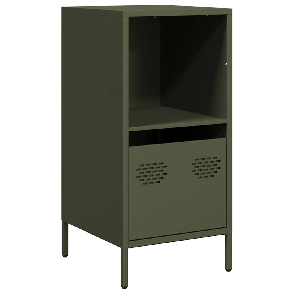 Credenza Verde Oliva 35x39x73,5 cm in Acciaio Laminato a Freddo - homemem39