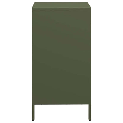 Credenza Verde Oliva 35x39x73,5 cm in Acciaio Laminato a Freddo - homemem39