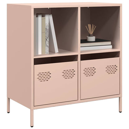 Credenza Rosa 68x39x73,5 cm in Acciaio Laminato a Freddo - homemem39