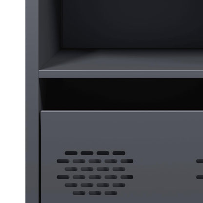 Credenza Antracite 68x39x73,5 cm in Acciaio Laminato a Freddo - homemem39