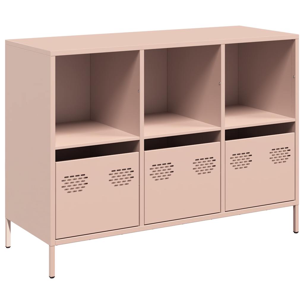Credenza Rosa 101,5x39x73,5 cm in Acciaio Laminato a Freddo - homemem39