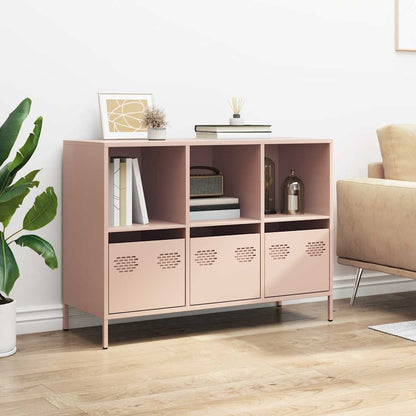 Credenza Rosa 101,5x39x73,5 cm in Acciaio Laminato a Freddo - homemem39