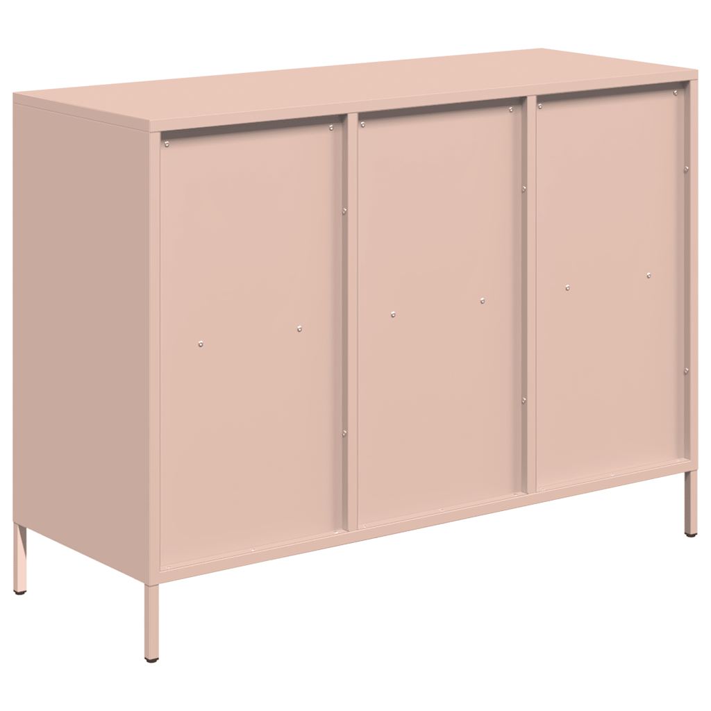 Credenza Rosa 101,5x39x73,5 cm in Acciaio Laminato a Freddo - homemem39