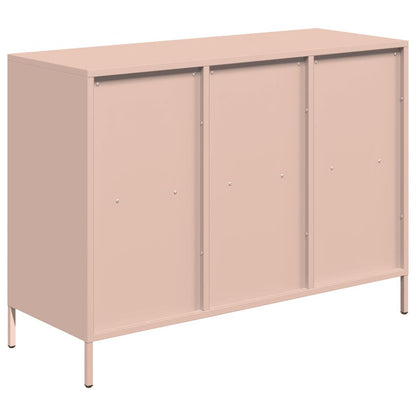 Credenza Rosa 101,5x39x73,5 cm in Acciaio Laminato a Freddo - homemem39