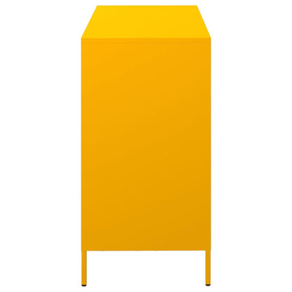 Credenza Giallo Senape 101,5x39x73,5 cm Acciaio Laminato Freddo - homemem39