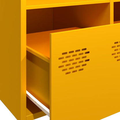 Credenza Giallo Senape 101,5x39x73,5 cm Acciaio Laminato Freddo - homemem39