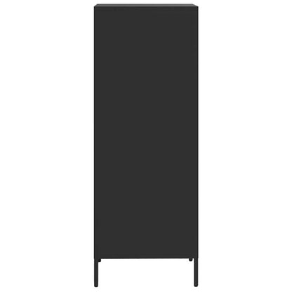 Credenza Nera 35x39x103,5 cm in Acciaio - homemem39