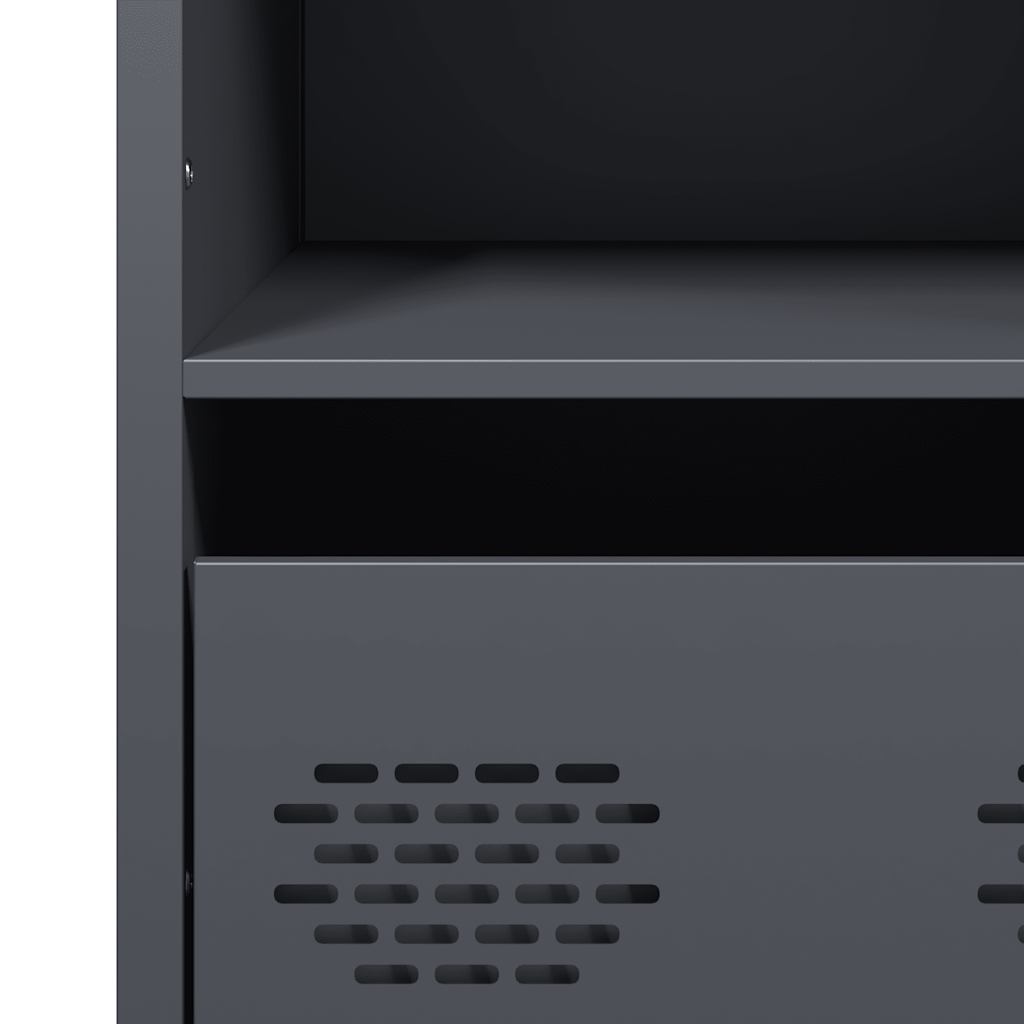 Credenza Antracite 35x39x103,5 cm Acciaio - homemem39