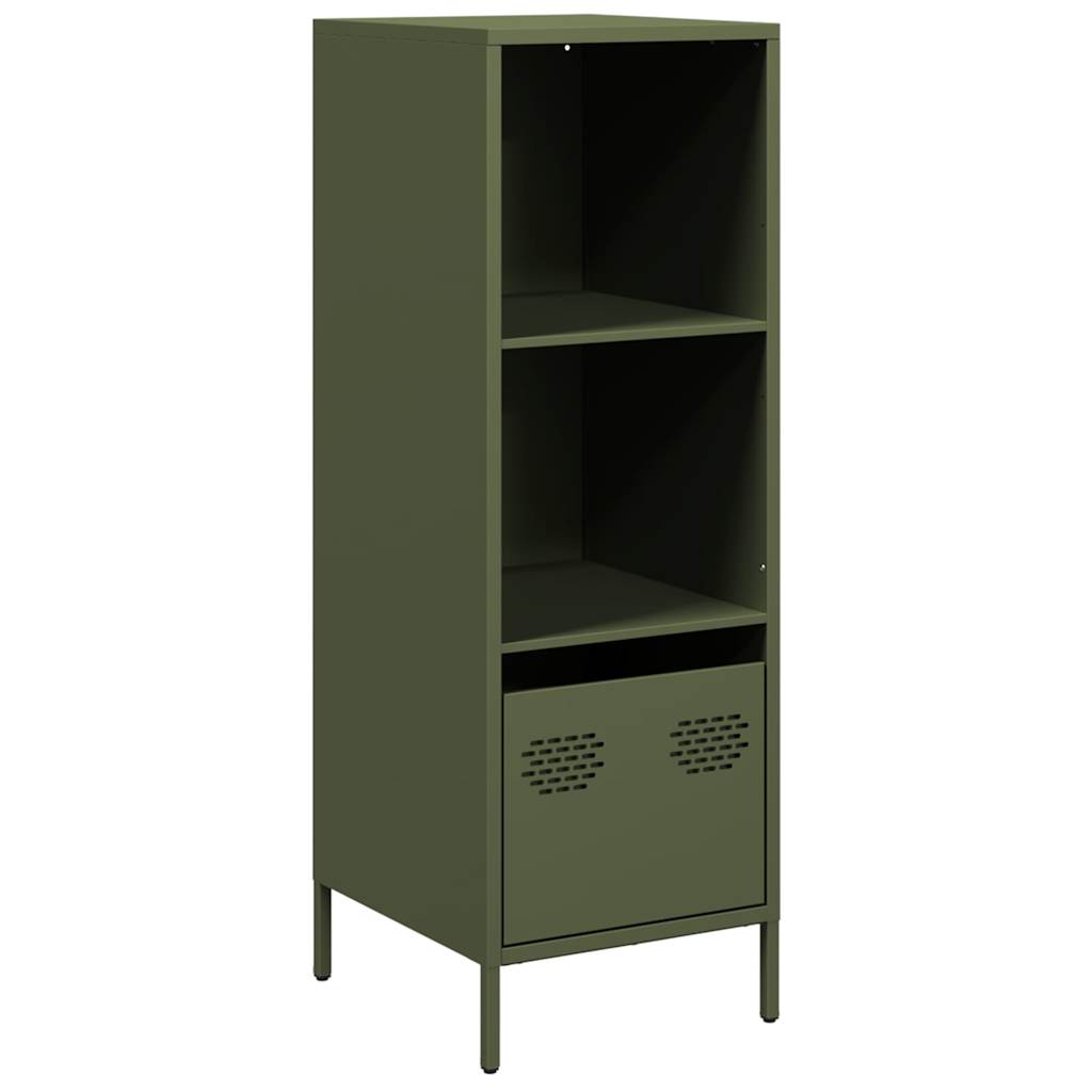 Credenza Verde Oliva 35x39x103,5 cm in Acciaio - homemem39