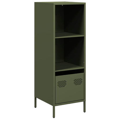 Credenza Verde Oliva 35x39x103,5 cm in Acciaio - homemem39