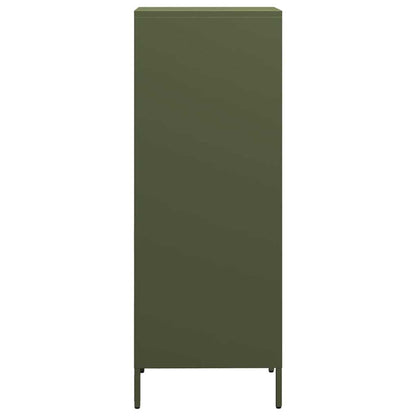 Credenza Verde Oliva 35x39x103,5 cm in Acciaio - homemem39