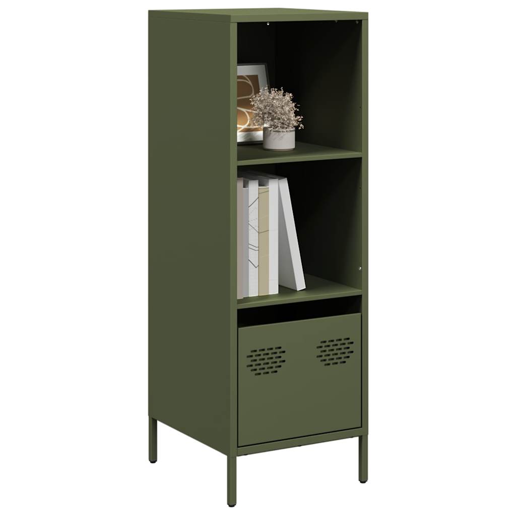 Credenza Verde Oliva 35x39x103,5 cm in Acciaio - homemem39