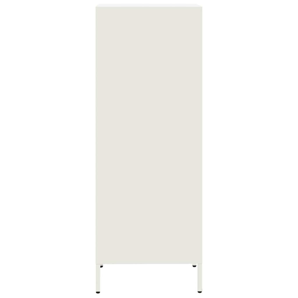 Credenza Bianca 35x39x103,5 cm in Acciaio - homemem39