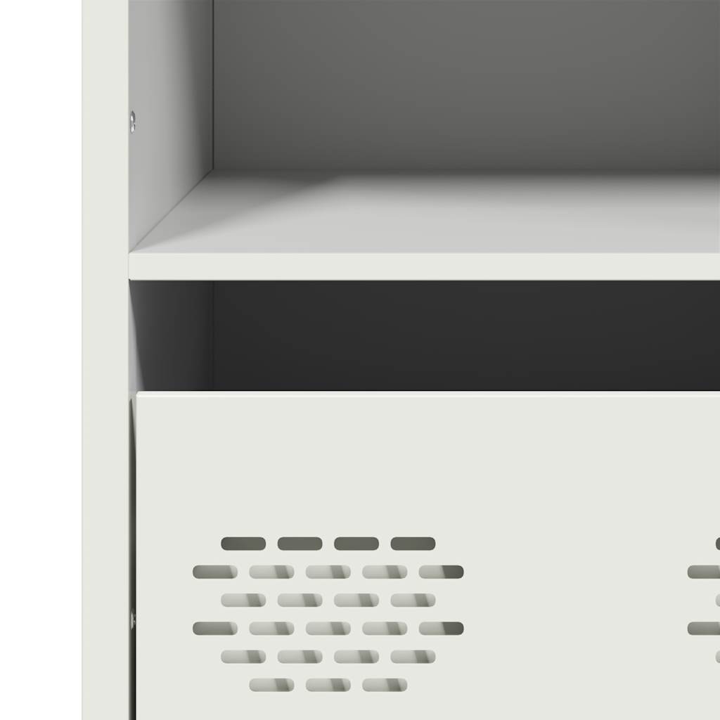 Credenza Bianca 35x39x103,5 cm in Acciaio - homemem39