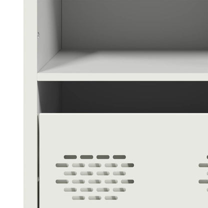 Credenza Bianca 35x39x103,5 cm in Acciaio - homemem39