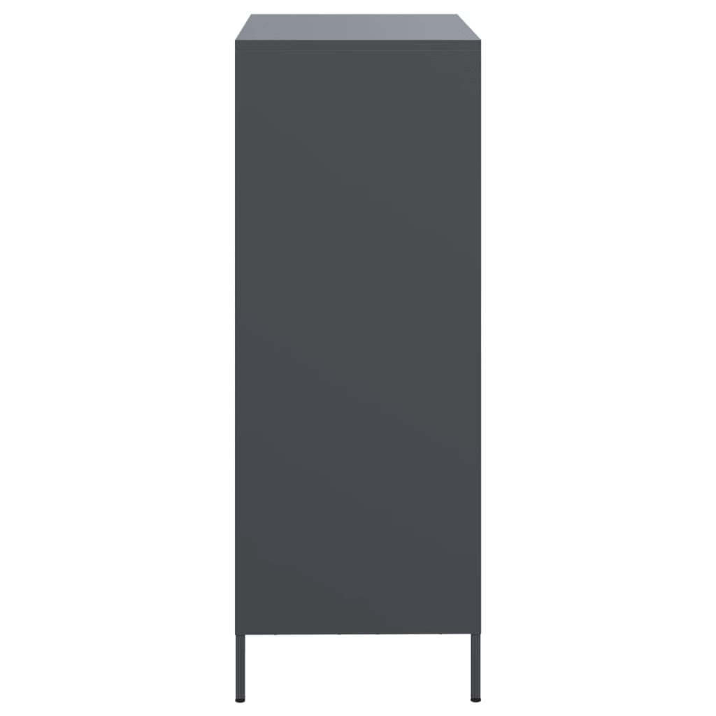 Credenza Antracite 68x39x103,5 cm Acciaio - homemem39