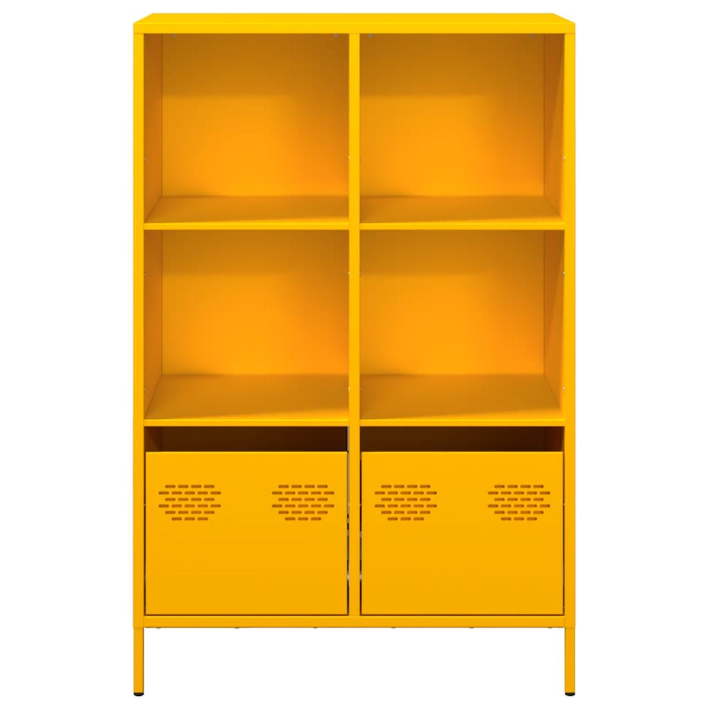 Credenza Giallo Senape 68x39x103,5 cm in Acciaio - homemem39