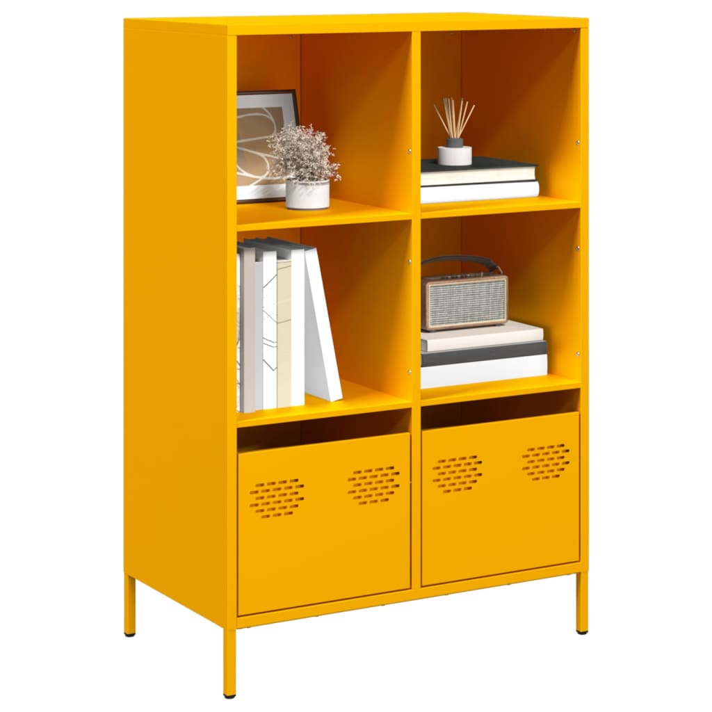 Credenza Giallo Senape 68x39x103,5 cm in Acciaio - homemem39