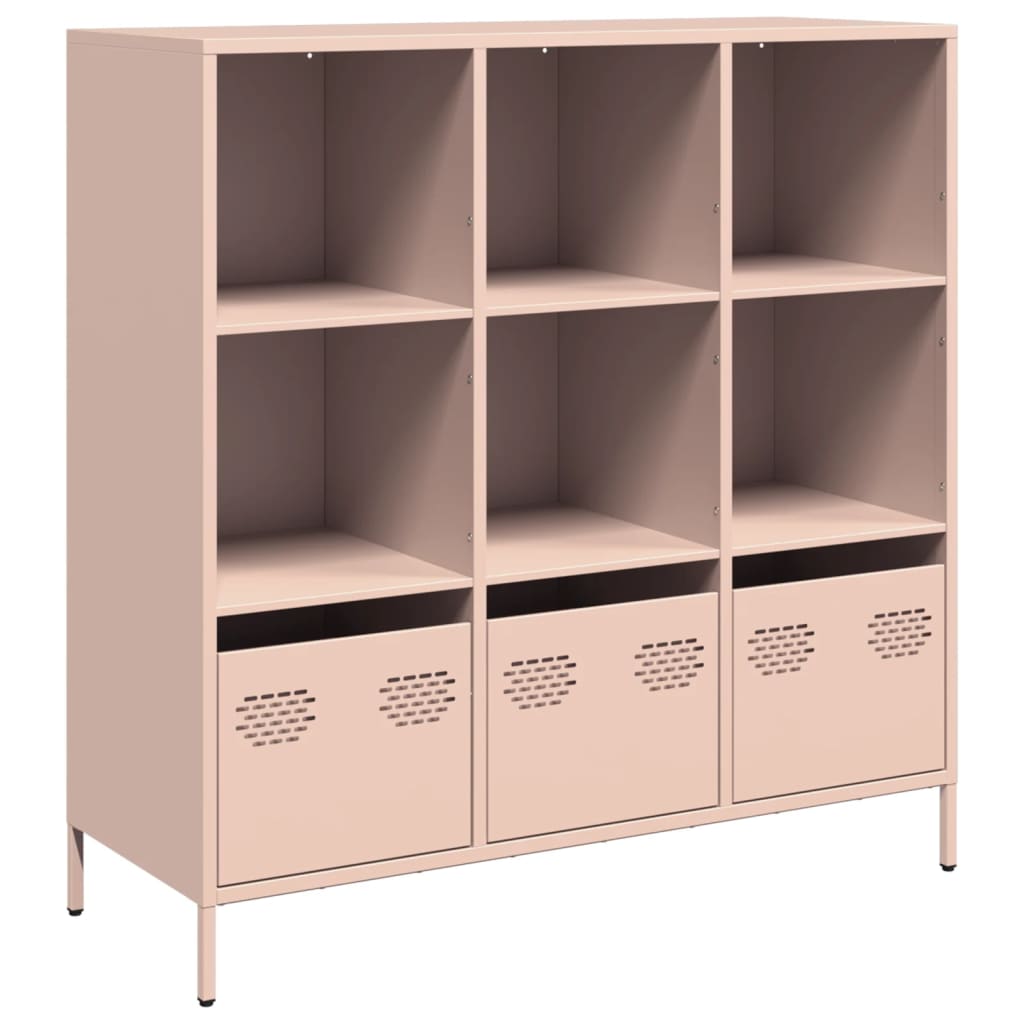 Credenza Rosa 101,5x39x103,5 cm in Acciaio - homemem39
