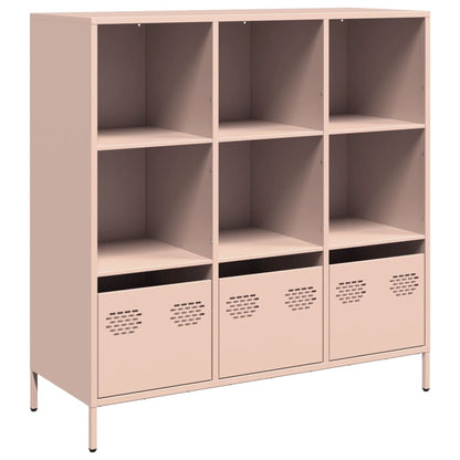Credenza Rosa 101,5x39x103,5 cm in Acciaio - homemem39