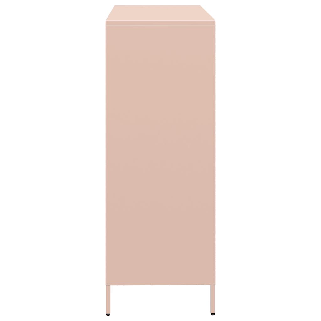Credenza Rosa 101,5x39x103,5 cm in Acciaio - homemem39