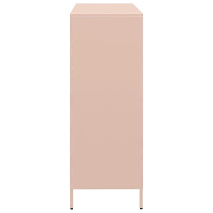 Credenza Rosa 101,5x39x103,5 cm in Acciaio - homemem39