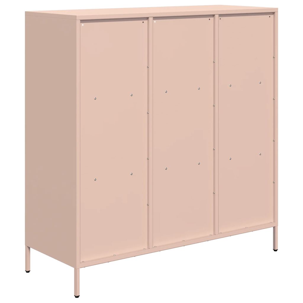 Credenza Rosa 101,5x39x103,5 cm in Acciaio - homemem39