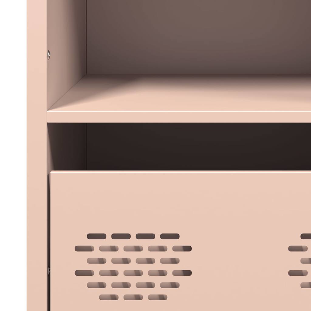 Credenza Rosa 101,5x39x103,5 cm in Acciaio - homemem39