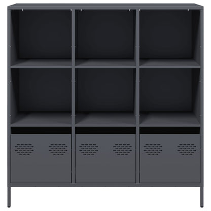 Credenza Antracite 101,5x39x103,5 cm Acciaio - homemem39
