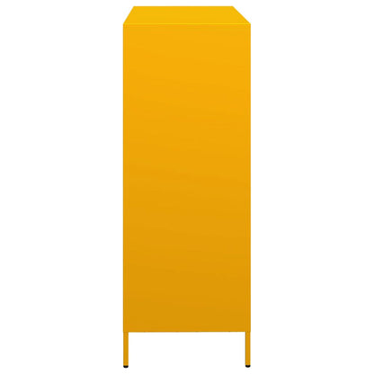 Credenza Giallo Senape 101,5x39x103,5 cm in Acciaio - homemem39