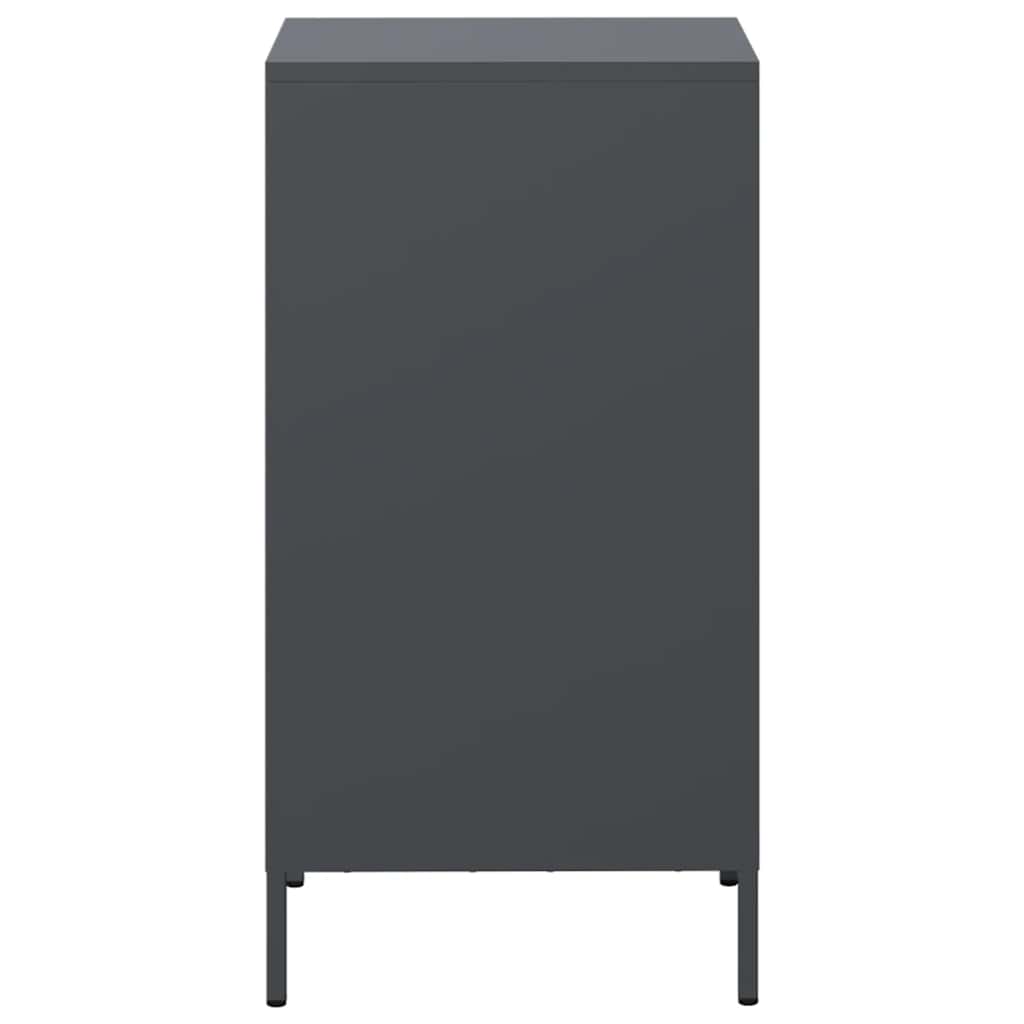 Credenza Antracite 35x39x73,5 cm in Acciaio Laminato a Freddo - homemem39