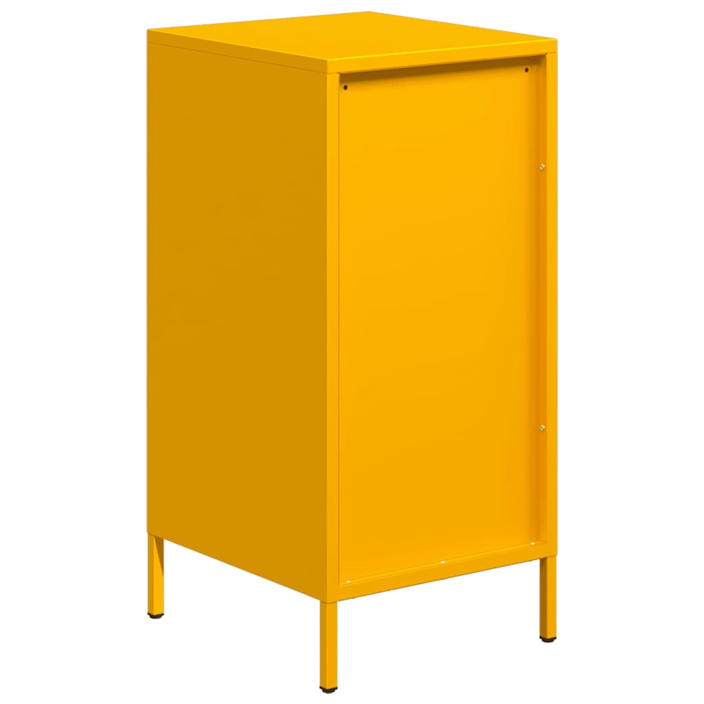 Credenza Giallo Senape 35x39x73,5 cm Acciaio Laminato a Freddo - homemem39