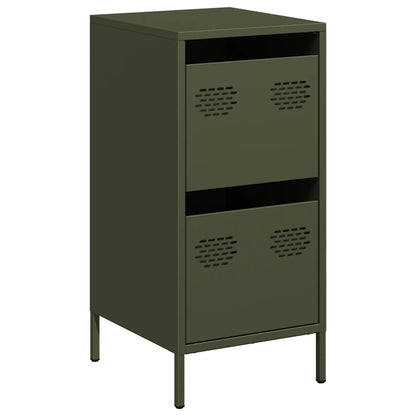 Credenza Verde Oliva 35x39x73,5 cm in Acciaio Laminato a Freddo - homemem39