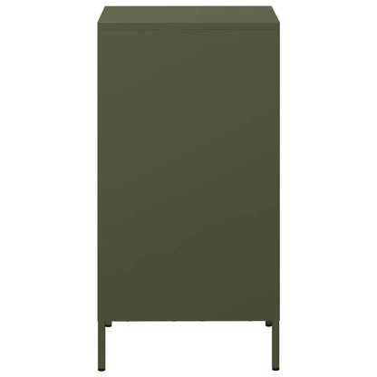 Credenza Verde Oliva 35x39x73,5 cm in Acciaio Laminato a Freddo - homemem39