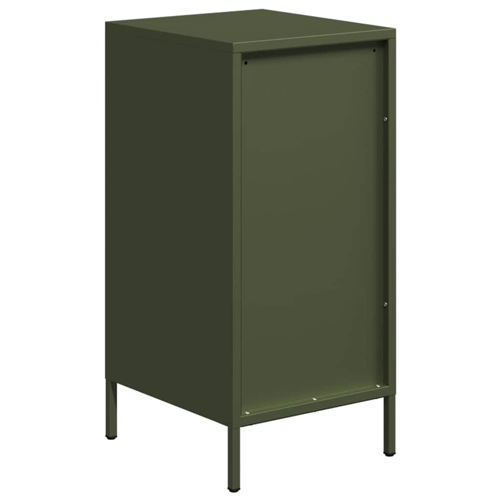 Credenza Verde Oliva 35x39x73,5 cm in Acciaio Laminato a Freddo - homemem39