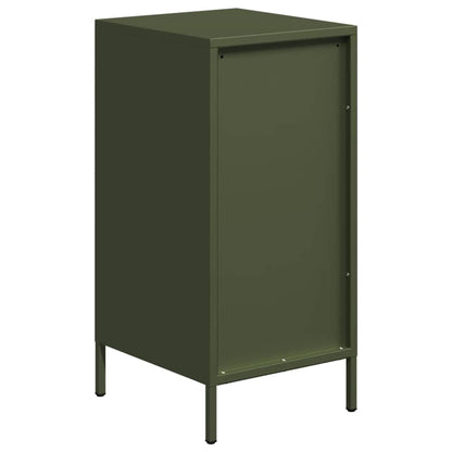 Credenza Verde Oliva 35x39x73,5 cm in Acciaio Laminato a Freddo - homemem39