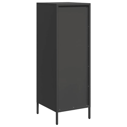 Credenza Nera 39x35x103,5 cm in Acciaio - homemem39