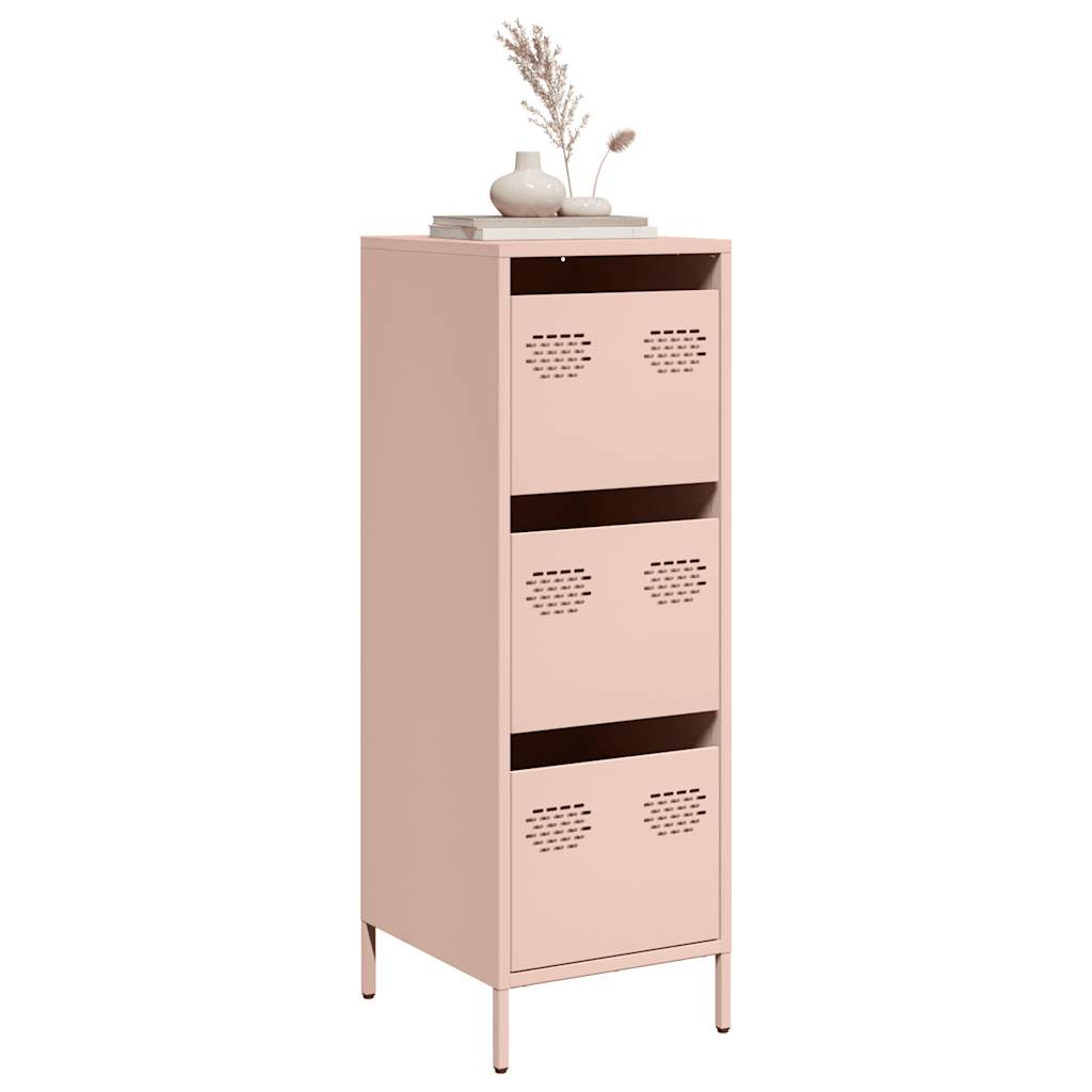 Credenza Rosa 39x35x103,5 cm in Acciaio - homemem39