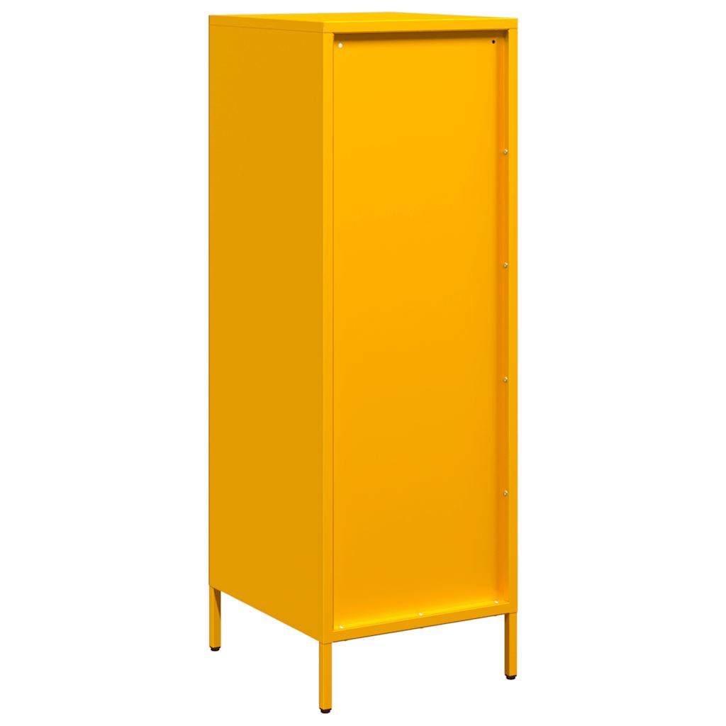 Credenza Giallo Senape 39x35x103,5 cm in Acciaio - homemem39