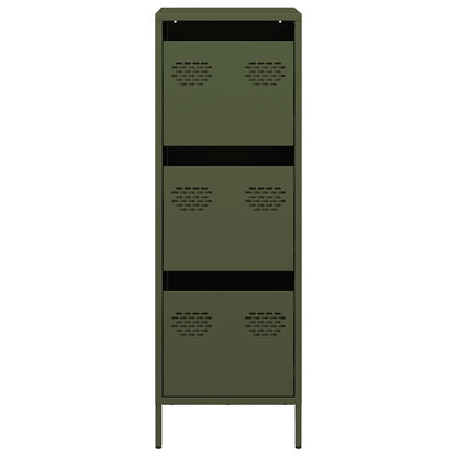 Credenza Verde Oliva 39x35x103,5 cm in Acciaio - homemem39