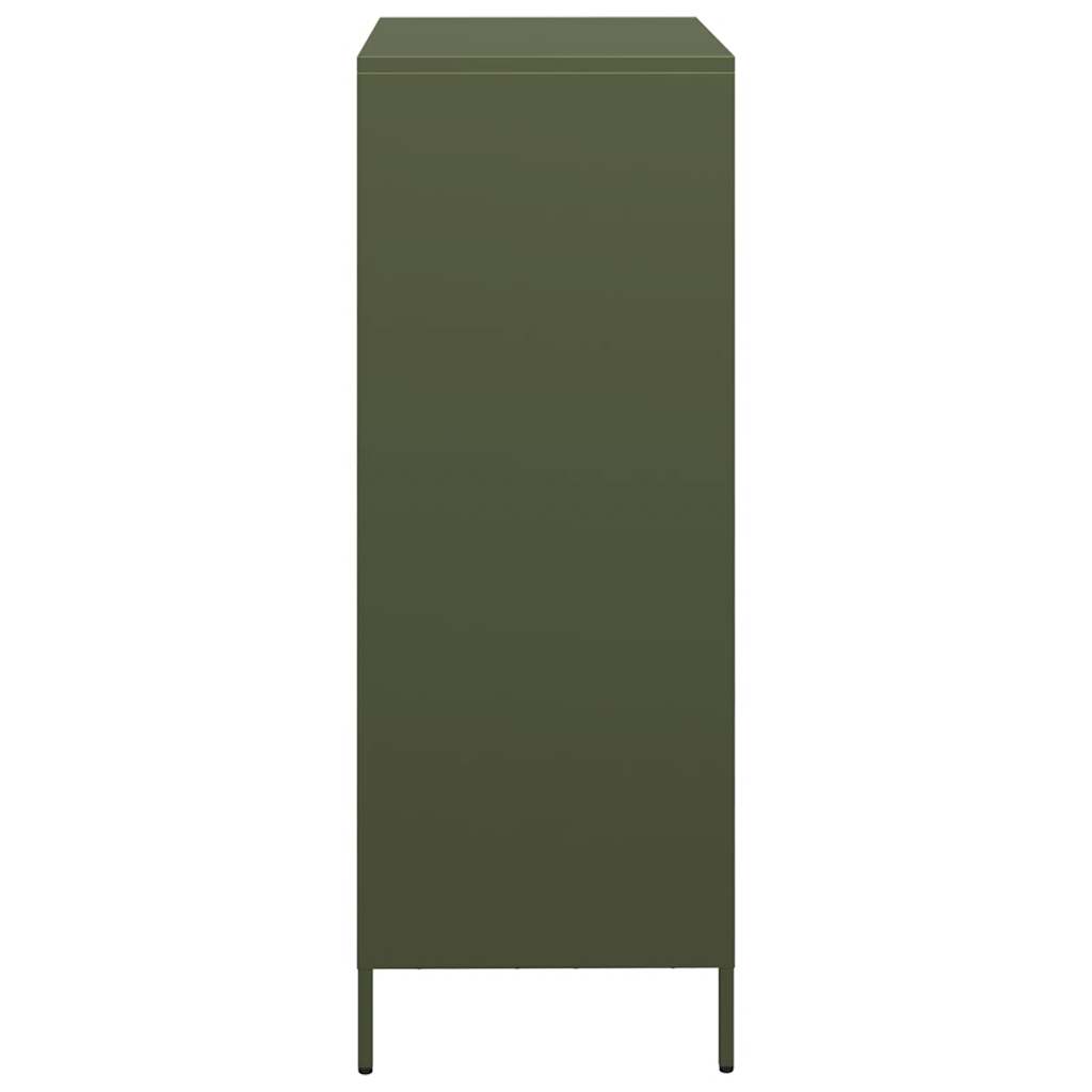 Credenza Verde Oliva 39x35x103,5 cm in Acciaio - homemem39