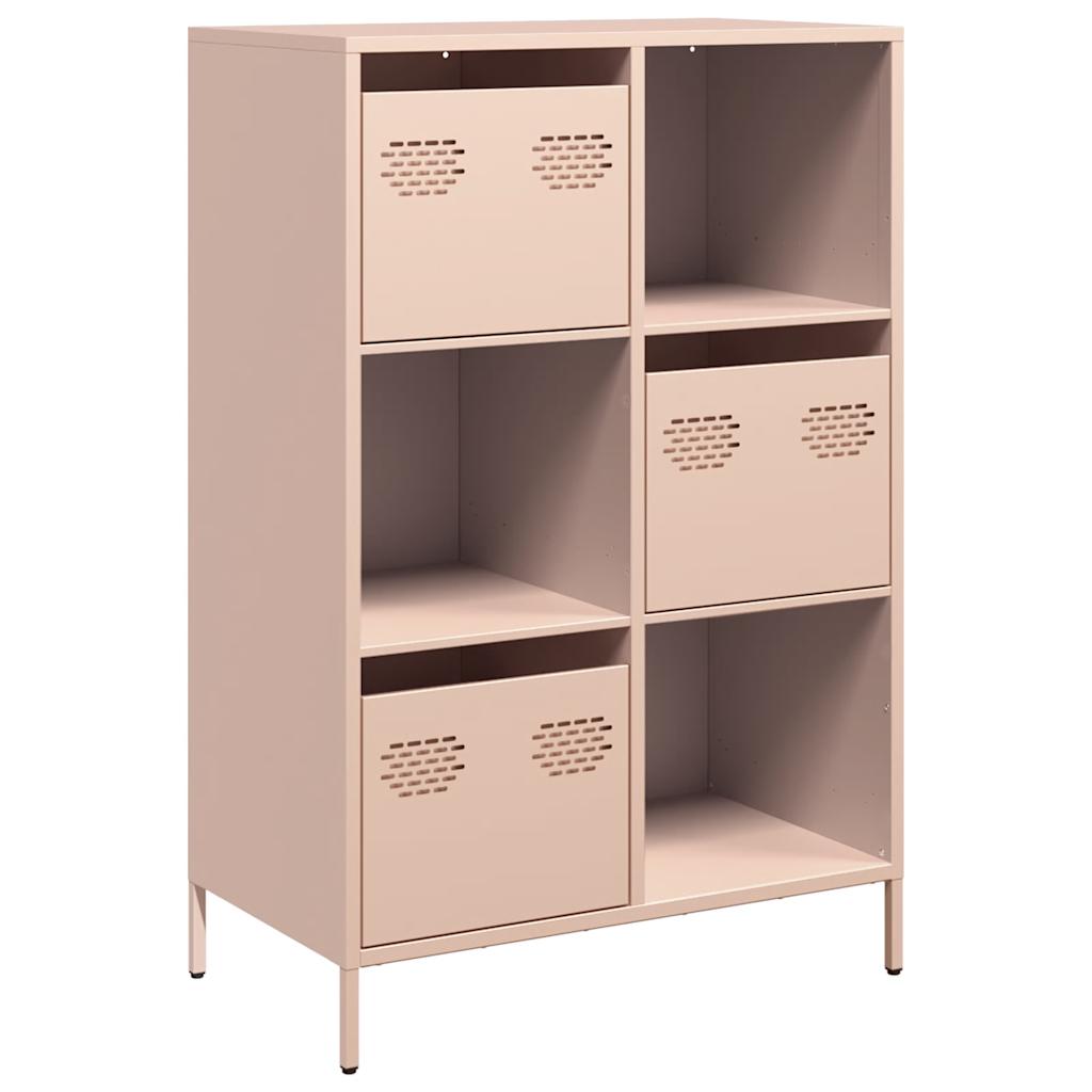 Credenza Rosa 68x39x103,5 cm in Acciaio - homemem39