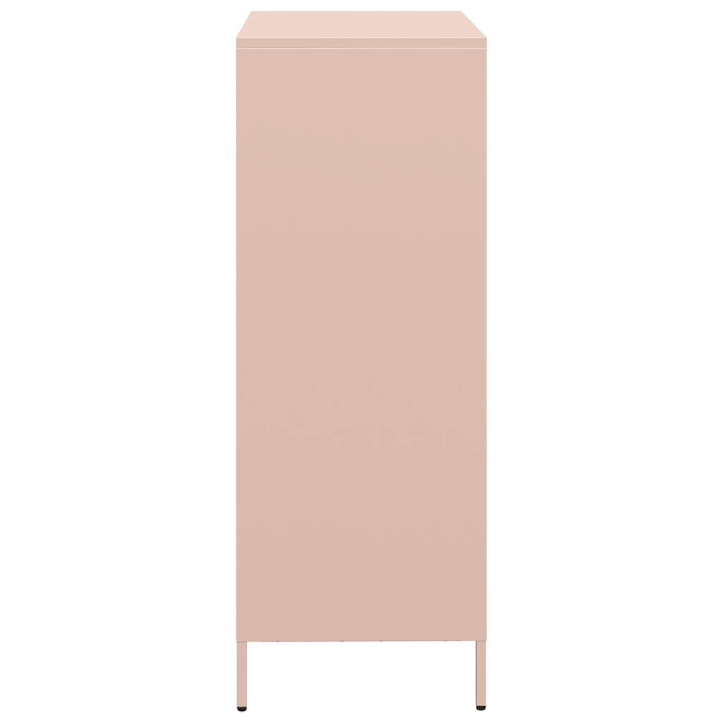 Credenza Rosa 68x39x103,5 cm in Acciaio - homemem39