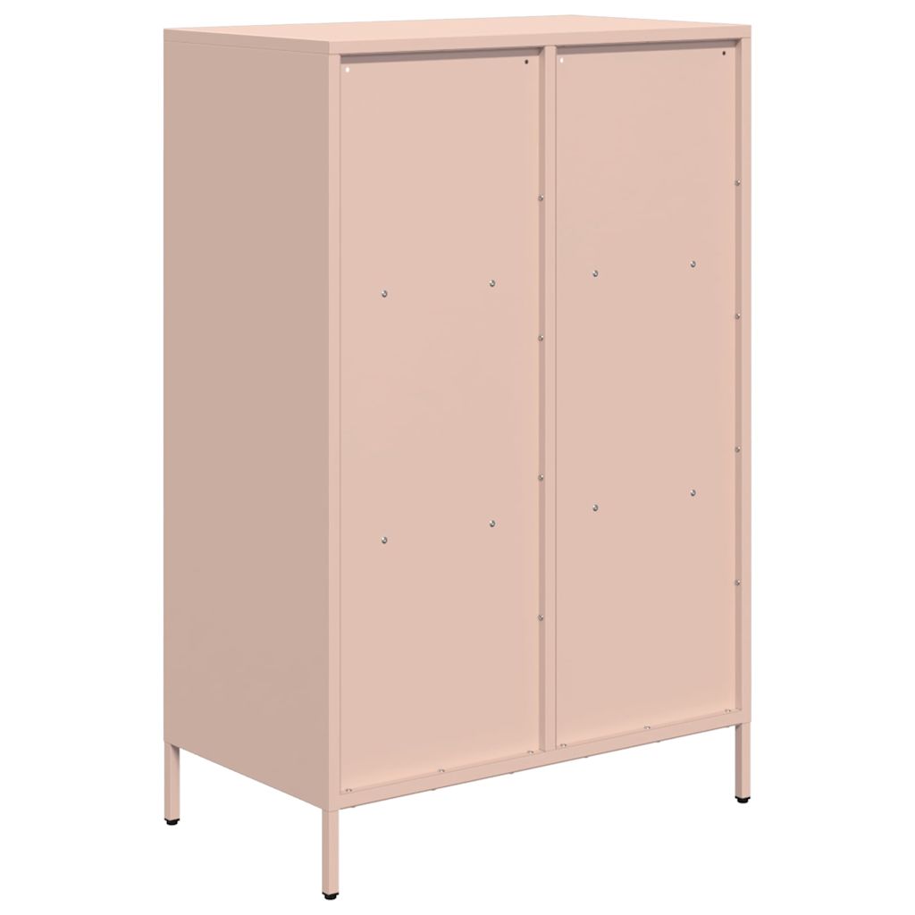 Credenza Rosa 68x39x103,5 cm in Acciaio - homemem39